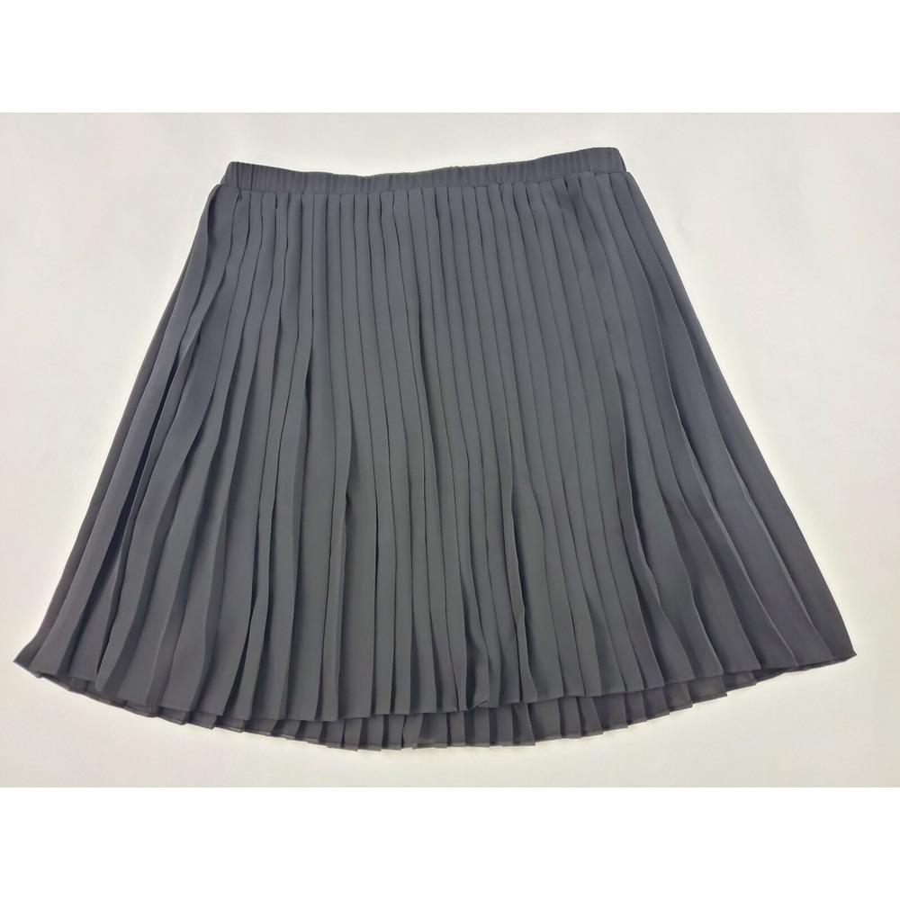 Max Studio Womens Black Pleated A-Line Skirt 2704A12 Size Small NEW
